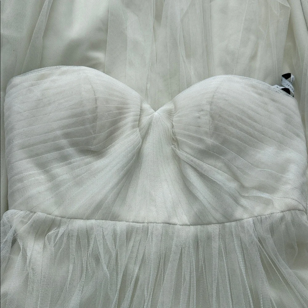 ivory Jenny Yoo 'Annabelle' Convertible Tulle Column Dress size 12 - Picture 8 of 11